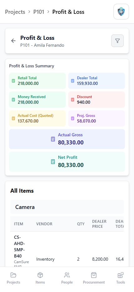 Mobile Finance Screenshot 2